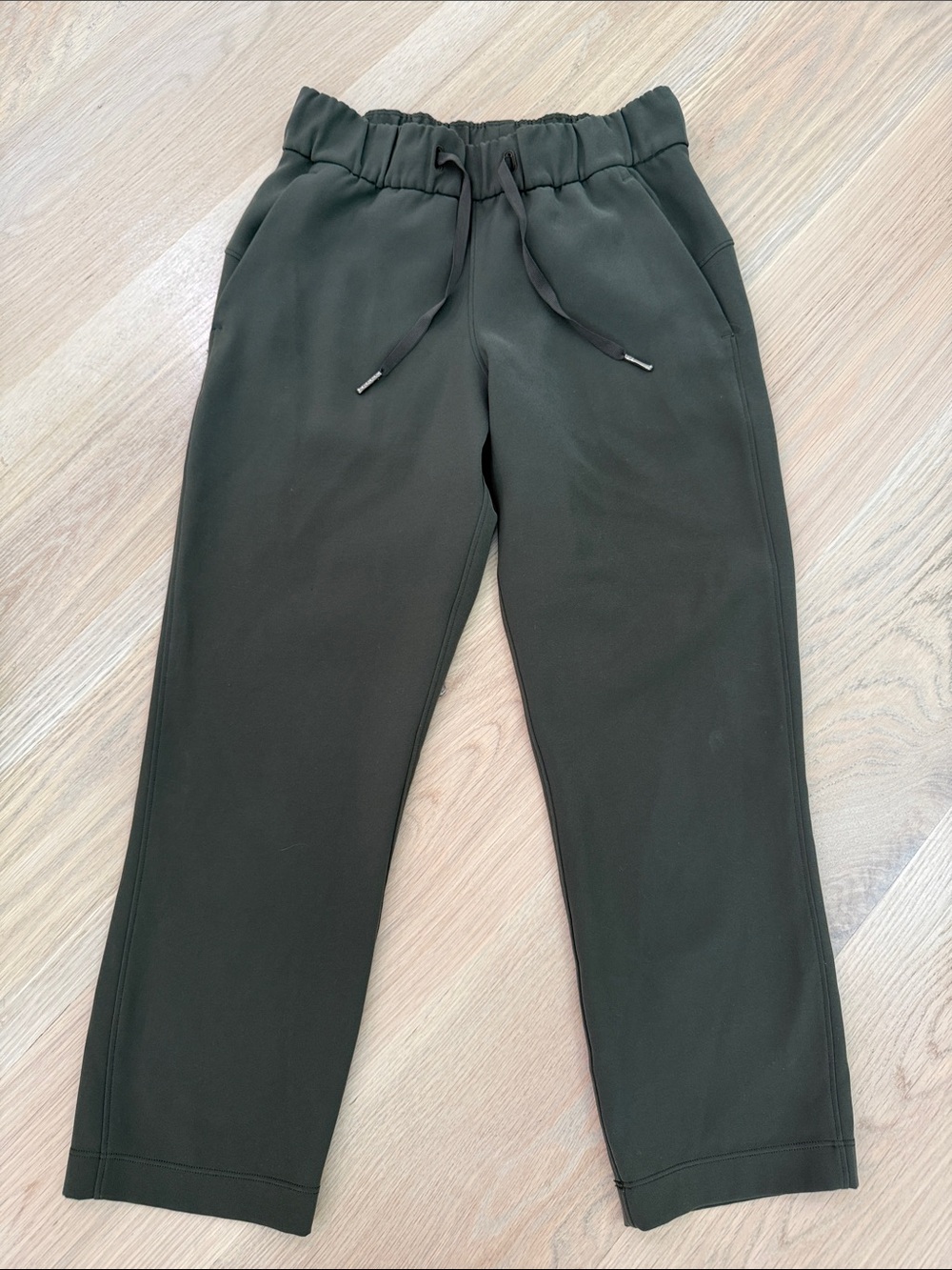 Lululemon Stretch High-Rise Cropped Pants - Dark Olive Green
